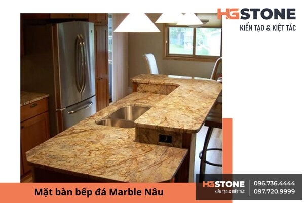 mat ban bep da marble mau nau